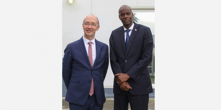 Rudy Demotte, Ministre-Président de la Fédération Wallonie-Bruxelles, et Jovenel Moïse, Président de la République d’Haïti 