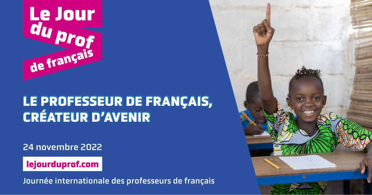 Affiche Journée internationale des professeurs de français 2022
