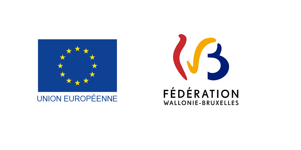 Logos Fédération Wallonie-Bruxelles et Union européenne