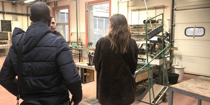 Visite de Microfactory - atelier partagé de fabrication de bois et métal à Anderlecht (c) Apefe