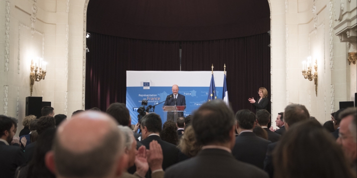 Réception des vœux du Commissaire européen à la Délégation générale à Paris    