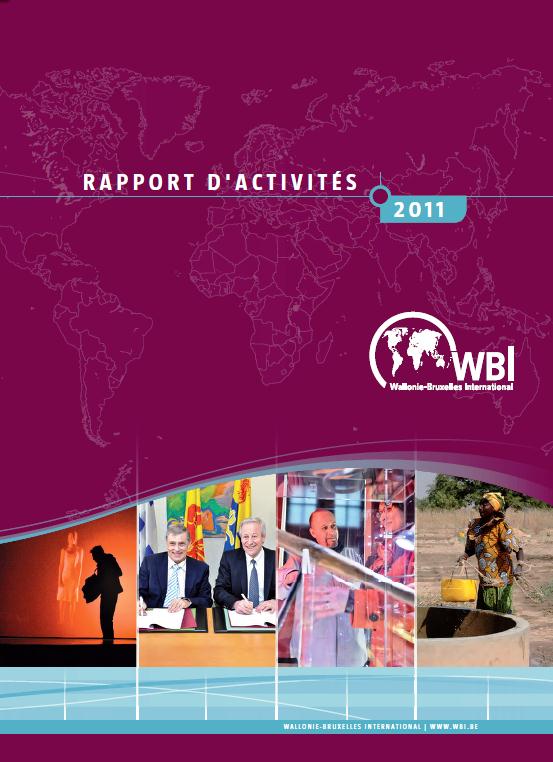 Image de couverture du rapport d'activités 2011 de WBI