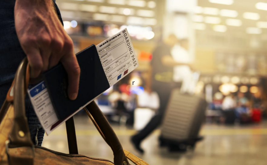 Voyage dans un aéroport