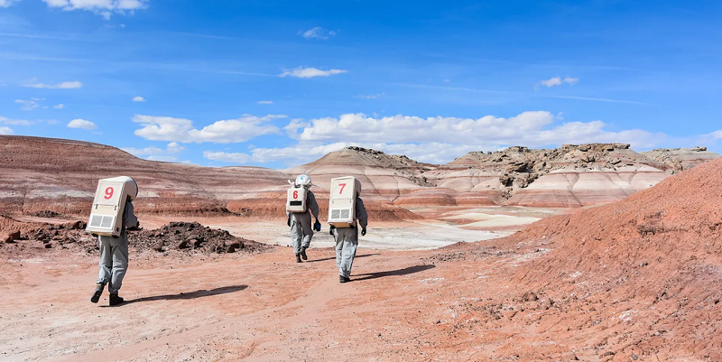 Mission à la 'Mars Desert research station', dans le désert de l'Utah © M.A.R.S UCLouvain