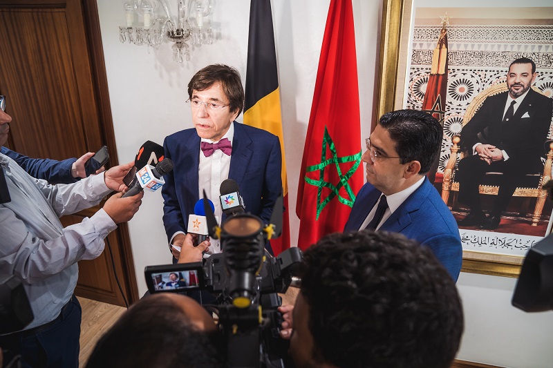 Rencontre entre le Ministre-Président de Wallonie, Elio Di Rupo et le Ministre des Affaires étrangères du Maroc, Nasser Bourita (c) J. Van Belle - WBI