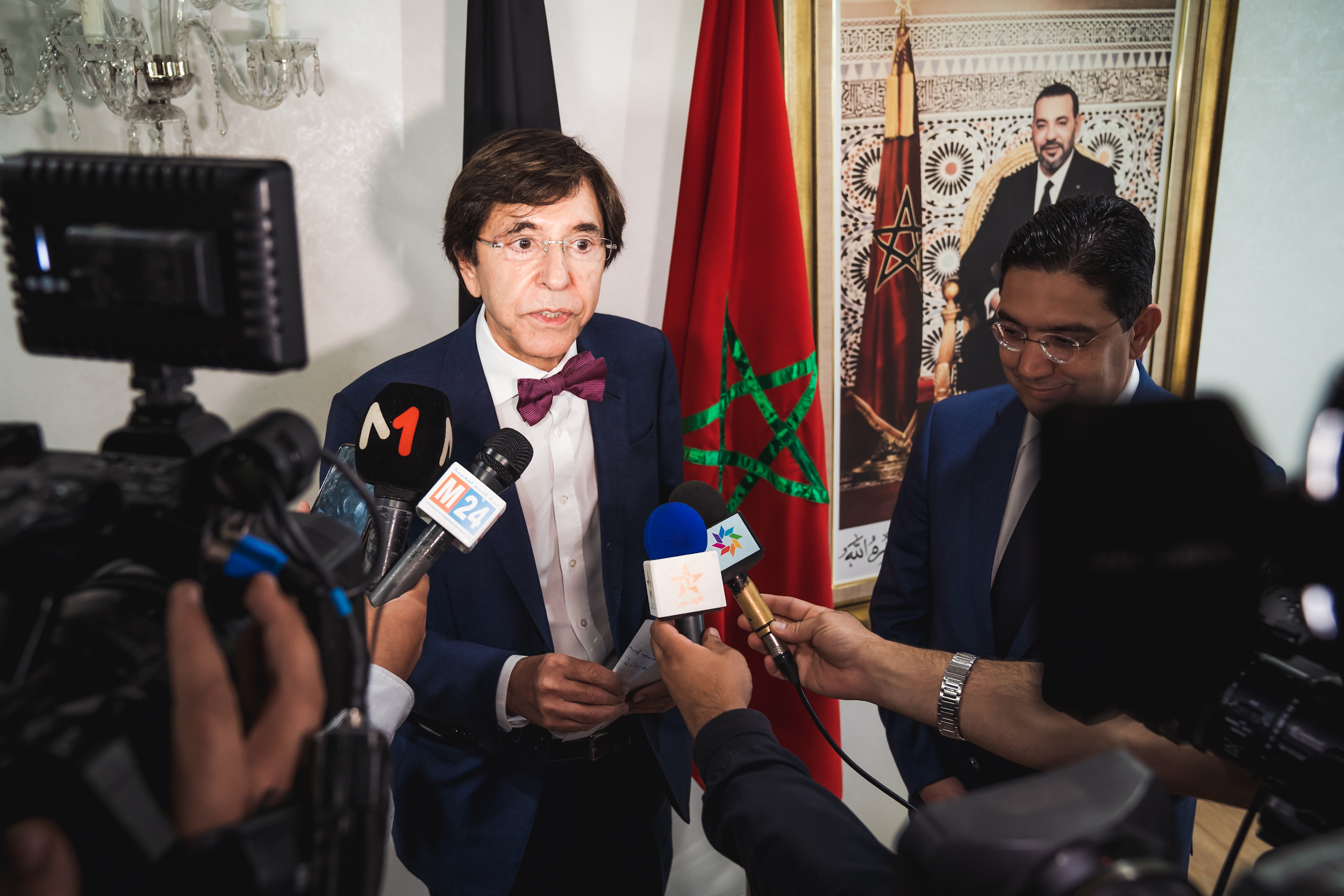 Rencontre entre le Ministre-Président de Wallonie, Elio Di Rupo et le Ministre des Affaires étrangères du Maroc, Nasser Bourita (c) J. Van Belle - WBI