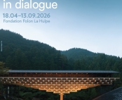 Affiche de l'exposition "Kengo Kuma. Architecture in dialogue"