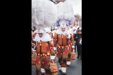 Le célèbre Carnaval de Binche reconnu au Patrimoine culturel immatériel de l’UNESCO © Olivier Legardien