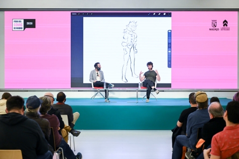 Mathieu Burniat lors de la rencontre publique © Gustavo Valiente