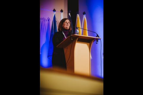 Marie-Aline Deltenre, représentante de la Commission européenne et Desk Officer du Programme, lors de l'événement annuel du Programme France-Wallonie-Vlaanderen