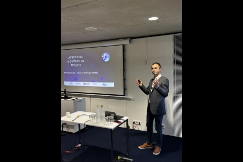 Introduction à l'atelier de montage de projets européens par Adrien Sellez