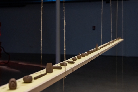 Installation de Sabrina Montiel-Soto © E. Meunier - WBI