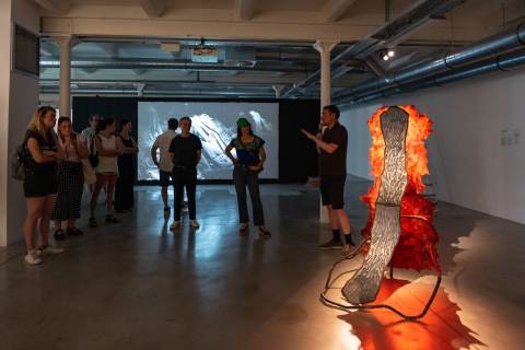Installation de Amandine Guruceaga  © E. Meunier - WBI