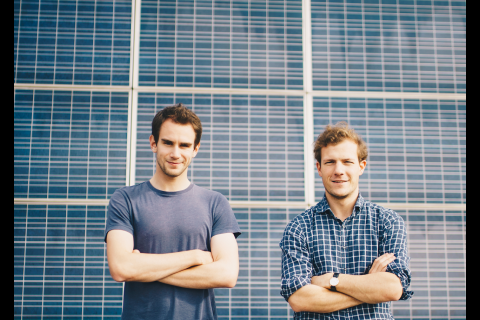 Henri Gernaey et Geoffroy Ghion sont à la tête de la jeune entreprise wallonne Sunslice © Sunslice