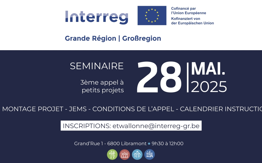 3ème appel à petits projets Interreg Grande Région