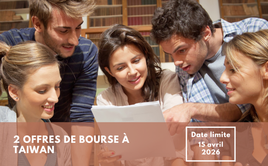 2 Offres de bourses à Taïwan