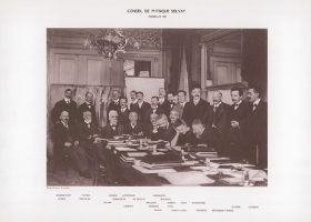 Premier Conseil de physique Solvay photographie de groupe - 1911 (c) Archives de l'ULB et Solvay Institutes