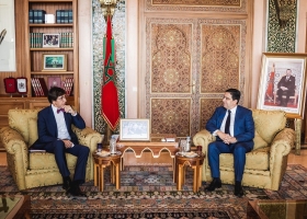 Rencontre entre le Ministre-Président de Wallonie, Elio Di Rupo et le Ministre des Affaires étrangères du Maroc, Nasser Bourita (c) J. Van Belle - WBI