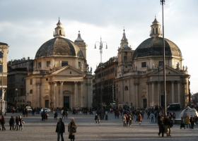 La "Piazza del Popolo" à Rome