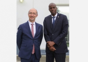 Rudy Demotte, Ministre-Président de la Fédération Wallonie-Bruxelles, et Jovenel Moïse, Président de la République d’Haïti 