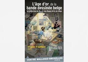 Affiche "L'âge d'or de la bande dessinée belge"