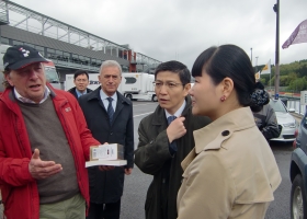 L’Ambassadeur de la République populaire de Chine, Monsieur Liao Liqiang, et sa délégation 