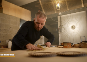 Yves Dejardin de Art Maker dans son atelier 