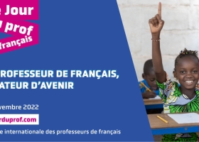 Affiche Journée internationale des professeurs de français 2022