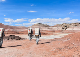 Mission à la 'Mars Desert research station', dans le désert de l'Utah © M.A.R.S UCLouvain