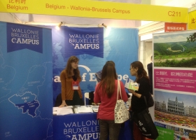 Le stand de Wallonie-Bruxelles Campus