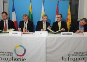 Réunion de l'Organisation internationale de la Francophonie avec les représentants de la Lituanie