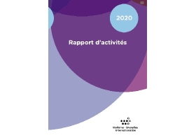 Couverture "Rapport d’Activités 2020 de WBI"