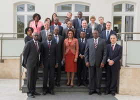 Michaëlle Jean et les Présidents des Groupes des ambassadeurs francophones