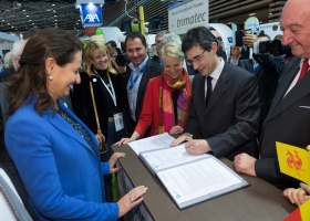 Signature de l'accord entre Greenwin et Trimatec