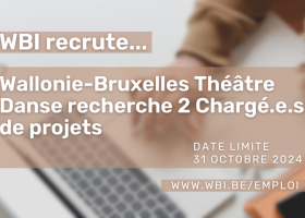 Affiche pour les deux offres d'emploi pour Wallonie-Bruxelles Théâtre Danse