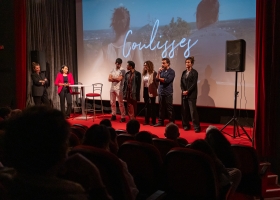 Présentation de la série au cinéma Agora © E. Meunier-WBI