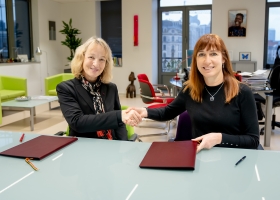 Sabine Schmitz, Directrice du BELZ, Pascale Delcomminette, Administratrice générale de WBI (c) J. Van Belle - WBI