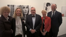 Anne Lenoir, Directrice du Centre Wallonie-Bruxelles à Paris, Valérie Nagant, photographe, Fabienne Reuter, Déléguée générale Wallonie-Bruxelles à Paris