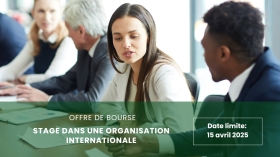 Offre de bourses pour un stage dans une organisation internationale 