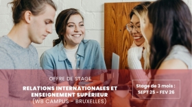 Offre de stage en relations internationales et enseignement supérieur