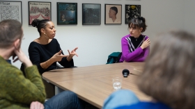 Lisette Lombé et Myriam Leroy © Elodie Meunier - WBI 