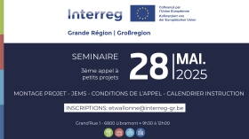 3ème appel à petits projets Interreg Grande Région