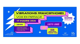 Visuel pour la Soirée de la Francophonie : "Vibrations francophones – Voix en partage"