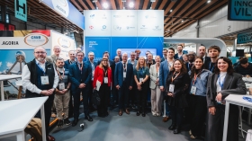 Photo de la délégation wallonne au Forum InCyber à Lille ©️ J. Van Belle - WBI