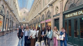 Photo de groupe des bénéficiaires de bourses DOCT IN accueillies par Wallonie-Bruxelles Campus