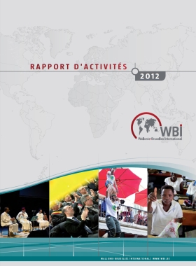 Couverture du Rapport d'activités 2012 de WBI