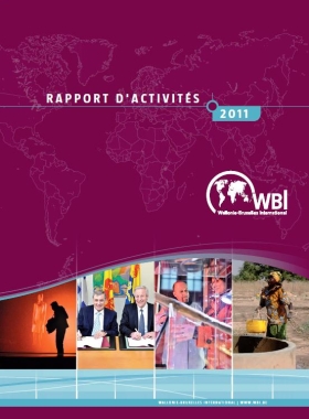 Image de couverture du rapport d'activités 2011 de WBI