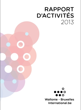 Couverture du Rapport d'activités 2013 de WBI