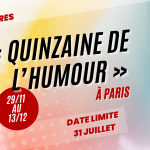 Affiche Quinzaine de l'humour à Paris