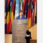 Alda Greoli à la 39ème Conférence générale de l'Unesco